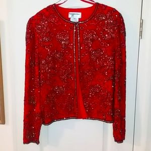 Red beaded jacket